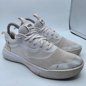 Vans UltraRange Womens 8 White Athletic Shoes Lightweight Casual Lace Up